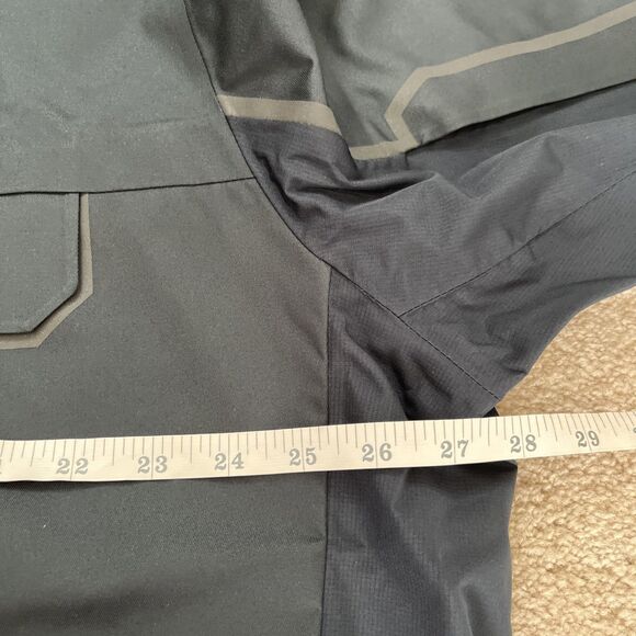 Amazon Pilot Rain Shell Jacket Mens XL Luly Yang Blue Removeable Hood Waterproof - Picture 4 of 7